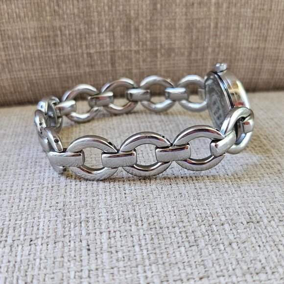 ESQ by Movado Swiss Women Wristwatch Black Face Silver Tone Analog Watch - Picture 9 of 15